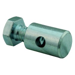 MORSETTO VITE IN TESTA Ã¸ totale 10 - vite M6 - foro 3,5 (PZ 100)