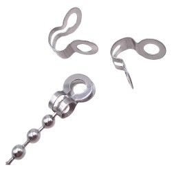 TERMINALE 'EASY' PER CATENA Ã˜ 3,6 mm / cf.25 pezzi - ottonato (CF 1)