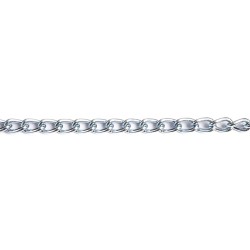 CATENA ORNAMENTALE PRETAGLIATA RITORTA MAGLIA CORT 2,5 mt Ã˜ 1,2 mm - nichelata (CF 1)