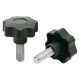 VOLANTINO CON PERNO FILETTATO M6 x 30 Ã˜ mm 40 (PZ 1)