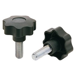 VOLANTINO CON PERNO FILETTATO M6 x 30 Ã˜ mm 30 (PZ 1)
