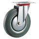 RUOTA PER CARRELLI ART. 80 Ã¸ mm 100 - piastra mm 105 x 85 - capacitÃ  kg 70 (PZ 1)