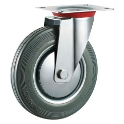 RUOTA PER CARRELLI ART. 80 Ã¸ mm 100 - piastra mm 105 x 85 - capacitÃ  kg 70 (PZ 1)