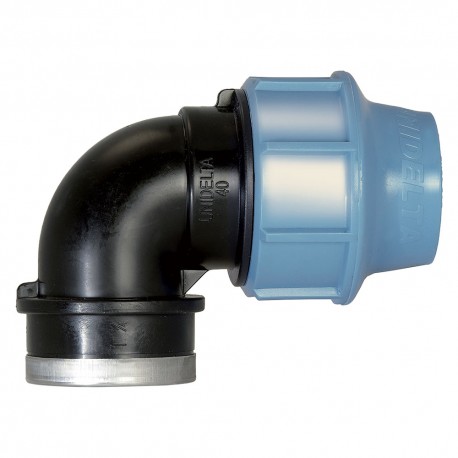 GOMITO A 90Â° CON DERIVAZIONE FEMMINA Ã˜ 63 x 2 (PZ 1)