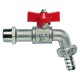 RUBINETTO PORTAGOMMA A SFERA 1/2 - 15 bar (PZ 5)