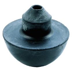VALVOLA MEZZA SFERA in gomma nera (PZ 10)