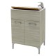 MOBILE LAVATOIO 'LENA' cm 60 x 50 x h.84 - rovere grigio (PZ 1)