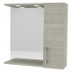 SPECCHIERA DA BAGNO PENSILE SINGOLO cm 58 x 16 x h.57 - rovere grigio (PZ 1)