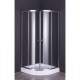 BOX DOCCIA CRISTALLO SEMICIRCOLARE DUE PORTE 'RUBINO' cm 80 x 80 - H 185 (PZ 1)