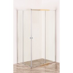 BOX DOCCIA CRISTALLO DUE PORTE 'ACQUA MARINA' cm 70 x 120 - H 185 (PZ 1)