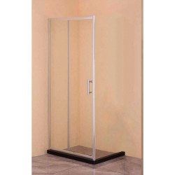 PANNELLO CRISTALLO SCORREVOLE PER BOX DOCCIA 'DIAM cm 90 x H 185 (PZ 1)