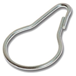 GANCI PER TENDA DOCCIA Ã˜ mm. 24,5 piccolo - cf.100 pezzi (CF 1)