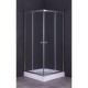 BOX DOCCIA CRISTALLO A DUE PORTE 'GIADA' cm 90 x 90 - H 185 (PZ 1)