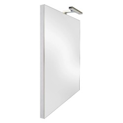 SPECCHIERA DA BAGNO CON LED 'LUXERA METALLO' cm 60 x h. 80 vert. - led cm 30 - W 7 (PZ 1)