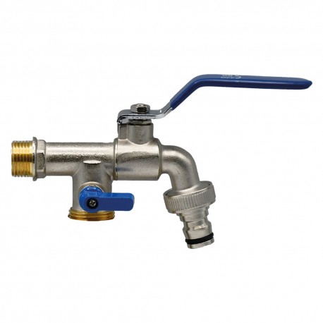 RUBINETTO CON PRESA SUPPLEMENTARE 1/2x3/4 (PZ 1)