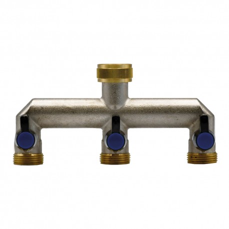 DERIVAZIONE IN METALLO A TRE VIE 3/4-3/4x3/4x3/4 (PZ 1)