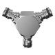 DEVIATORE A 3 VIE IN METALLO Art. 9607 - blister (BL 1)