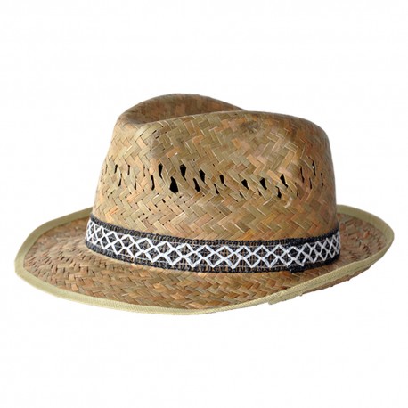 CAPPELLO IN PAGLIA 'ALPINO' taglia 56 (PZ 12)