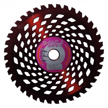 DISCO PER DECESPUGLIATORE mm. 255 x 25,4 x 2 - denti N. 40 (PZ 1)