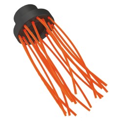 SPAZZOLA MULTIFILO SUPPORTO POLIMERO 'BRUSH PA' 16 fili - Ã˜ 80 mm (PZ 1)
