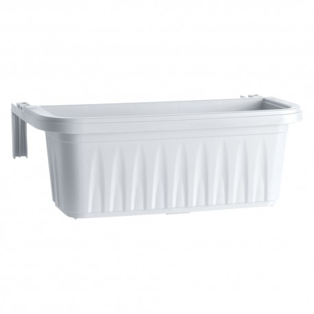 BALCONETTA RETTANGOLARE 'RONDINE' cm 50x20xh.18,5 - lt.11 bianco (PZ 1)