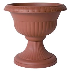VASO CON SUPPORTO Ã˜ cm 30 x h.30 lt.6,5 - coccio (PZ 1)
