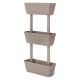 KIT FIORIERE VERTICALI kit 3 pz - colore grigio (CF 1)