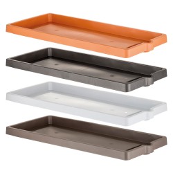 SOTTOVASO PER FIORIERA RETTANGOLARE cm 94 x 36 x 5,5 - ghiaccio (PZ 1)