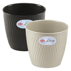 VASO TONDO 'LIBERTY' Ã¸ 20 x h.19 - grigio quarzo (PZ 1)