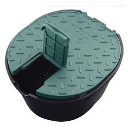 POZZETTO CIRCOLARE CON COPERCHIO Ã¸ cm 16,8 x 14,9 - H 11,6 (PZ 1)