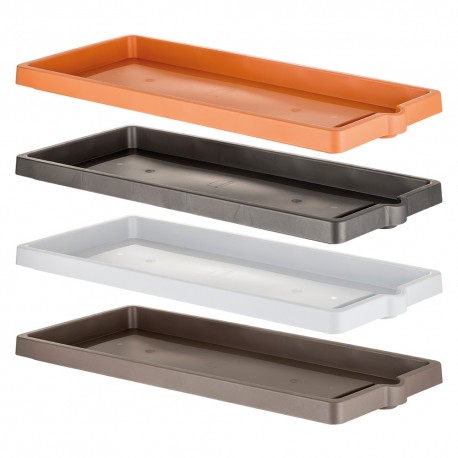 SOTTOVASO PER FIORIERA RETTANGOLARE cm 60 x 25 x 3,4 - cappuccino (PZ 1)