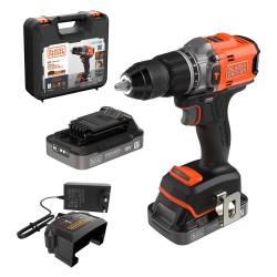 TRAPANO AVVITATORE A BATTERIA CON PERCUSSIONE 'BLD683D2XK-QW' 18V - 2,0 ah Litio (PZ 1)