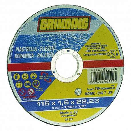 MOLA ABRASIVA PER MARMO/PIASTRELLE Ã¸ 230 x 1,9 (PZ 25)