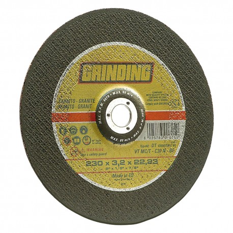 MOLA ABRASIVA PER GRANITO Ã¸ 230 x 3,2 (PZ 25)