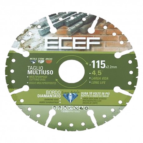 DISCO DIAMANTATO 'MULTIUSI' Ã¸ 115 x 2,2 mm (PZ 1)