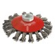 SPAZZOLA CIRCOLARE CONICA Ã¸ mm 100 foro M 14 (PZ 1)