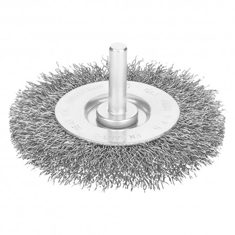 SPAZZOLA CIRCOLARE CON GAMBO Ã˜ mm 100 - spessore fili 17 mm (PZ 1)