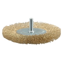 SPAZZOLA CIRCOLARE CON GAMBO Ã˜ mm 75 - spessore fili 10 mm (PZ 1)