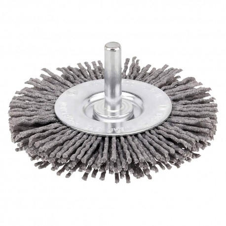 SPAZZOLA CIRCOLARE CON GAMBO Ã˜ mm 75 - spessore fili 10 mm (PZ 1)