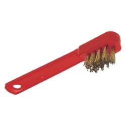 SPAZZOLA A MANO PER CANDELE mm 155x40 - fili ottone Ã˜ mm 0,22 (PZ 1)