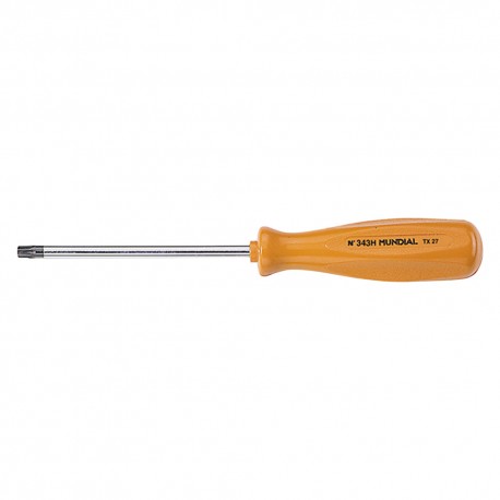 CACCIAVITE PER TORX CON FORO T x mm 15 x 80 - manico mm 91 x 25 (PZ 1)