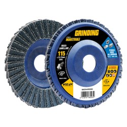DISCO LAMELLARE PER ACCIAIO INOX 'GRINDING LINEA INDUSTRIALE' Ã¸ 115 gr. 100 (PZ 10)