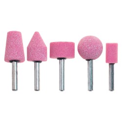 MOLE ABRASIVE AL CORINDONE ROSA '399.00' set 5 pezzi (CF 1)