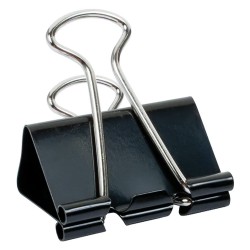 MOLLA FERMACARTE 'DOUBLE CLIP' mm 19 - pezzi 10 (CF 12)