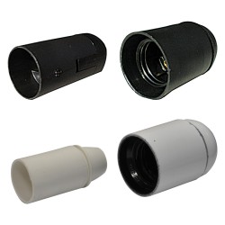 PORTALAMPADA LISCIO E 14 - colore nero (PZ 25)