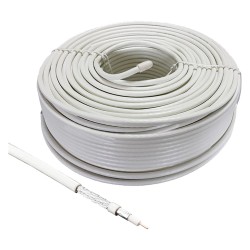 CAVO COASSIALE TV/SAT Ã˜ 6,2 mm Â± 0,15 mm x 100 mt - 28014 (RT 1)