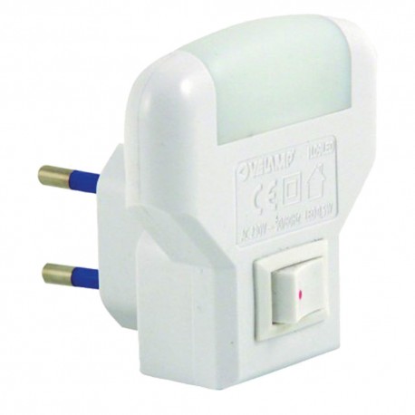 LUCE SPIA NOTTURNA A LED 2 led - colore bianco (PZ 1)