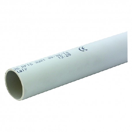 TUBO RIGIDO ISOLANTE PER CAVI Ã¸ mm 20 - mt. 3 (PZ 1)