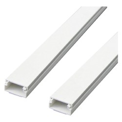 CANALINA PASSACAVI ADESIVA mm 20 x 10 - pack 2 barre da 1 mt. - 60775 (CF 1)