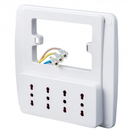 MULTIPRESA DA PARETE colore bianco (PZ 1)